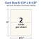 Avery 5-1/2" x 8-1/2" Rectangle, Matte Ivory Invitation Cards